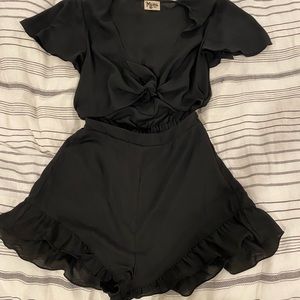 Show me your MuMu tie front romper